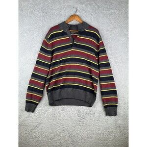 Brooks Brothers extra fine Italian merino sweater sz large fall colors classy